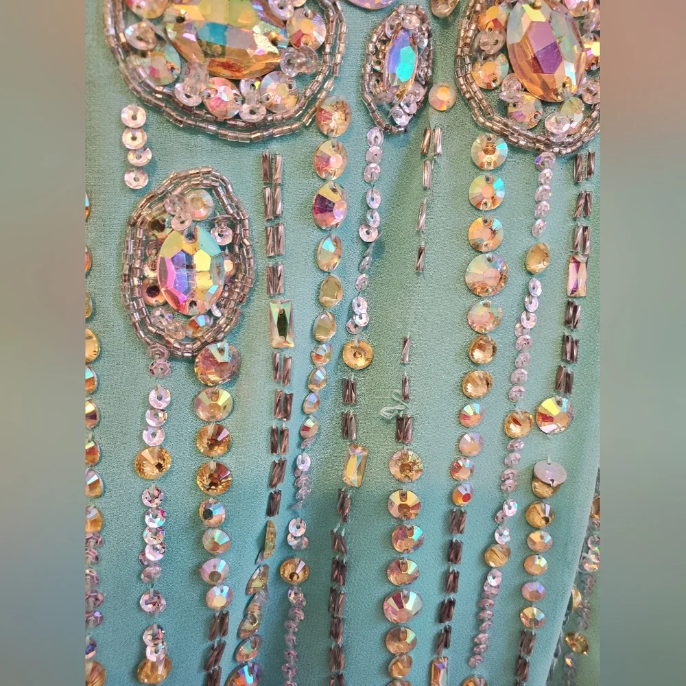 PARTYTIME SEQUINS GEMS GOWN - Picture 5 of 16